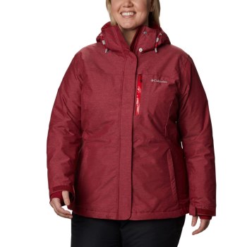 Dámské Bundy Columbia Alpine Action Omni-Heat Plus Size Červené QZMEGB149